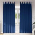 vidaXL Záclony na zatemnenie s krúžkami 2 ks Tmavomodrá 260 x 140 cm