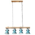 vidaXL Stropná lampa 25 W šmuhovaná modrá 90x24x111 cm E27