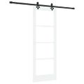 vidaXL Posuvné dvere ORKDAL 73,5 x 198,5 cm Biela a čierna