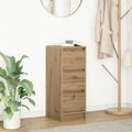 VidaXL Príborník Artisan Dub 29,5x34x76 cm Engineered Wood