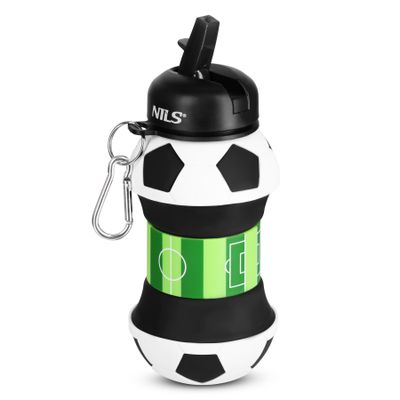 Skladacia silikónová fľaša NILS Camp NC4104 550ml futbal