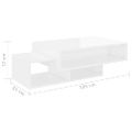 vidaXL Konferenčný stolík lesklý biely 105x55x32 cm kompozitné drevo