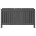 vidaXL Záhradný úložný box sivý 115x49x60 cm masívna borovica