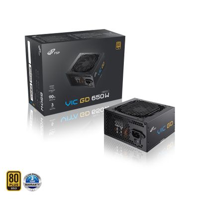 FSP VIC GD 650, 80 plus GOLD, ATX 3.1, 650 W
