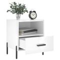 vidaXL Nočné stolíky 2 ks lesklé biele 40x35x47,5 cm kompozitné drevo