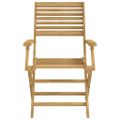 vidaXL Skladacie stoličky 8 ks 54,5x61,5x86,5 cm Masívne drevo akácia