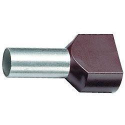 Dutinka pro dva kabely 6mm2 černá (TE6-14)
