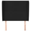 vidaXL Čelo postele so záhybmi čierne 83x23x118/128 cm umelá koža