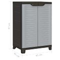 vidaXL Plastová skrinka 65x45x97 cm