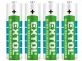 Batéria nabíjacia, 4ks, AA (HR6), 1,2V, 2400mAh, NiMh EXTOL-ENERGY