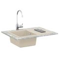 vidaXL Drez 80% Kvárc a 20% Živica 670 x 460 mm Béžová