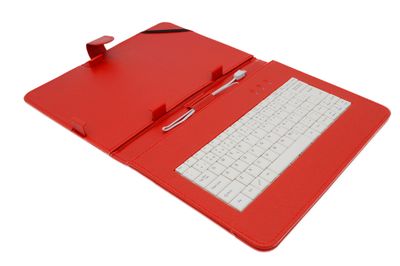 AIREN AiTab Leather Case 4 with USB Keyboard 10'' RED (CZ/ SK/DE/UK/US.. layout)