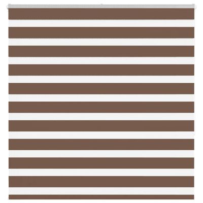 vidaXL Zebra roleta hnedá 150x150 cm šírka látky 145,9cm polyester