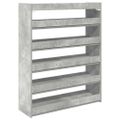 vidaXL Regál na topánky betónovosivý 80x25x100 cm spracované drevo