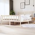 vidaXL Posteľný rám 180x200 cm Super King masívne drevo