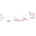 vidaXL 3-miestna záhradná lavica s vankúšom 150 cm eukalyptový masív
