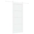 vidaXL Posuvné dvere ORKDAL 83 x 202 cm Borovicový masív Biela