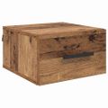 vidaXL Nočný stolík 35 x 35 x 20 cm Kompozitné drevo Staré drevo
