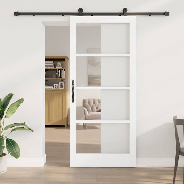 vidaXL Posuvné dvere ORKDAL Biela 93 x 211 cm