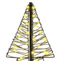 vidaXL Vianočný stromček 240 LED Teplá biela 180 cm Ratan