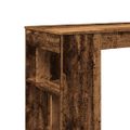 vidaXL Barový stôl s policami staré drevo 102x50x103,5cm kompoz. drevo