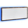 vidaXL LED kúpeľňové zrkadlo údený dub 100x8,5x37cm, kompozitné drevo