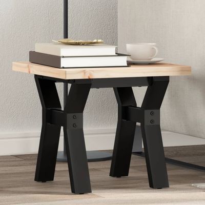 vidaXL Konferenčný stolík v tvare Y 40x40x35,5 cm borovica a oceľ