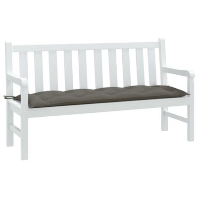 vidaXL Podložka na záhradnú lavičku tmavosivá melanž 150x50x7cm látka