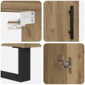 vidaXL Highboard 2 ks Remeselný dub 69,5 x 34 x 180 cm