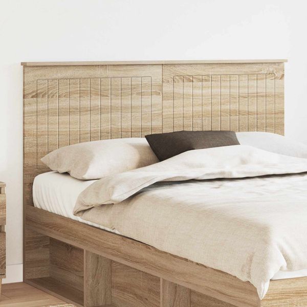 vidaXL Zadné čelo s čelnou doskou Sonoma dub 140 cm Kompozitné drevo