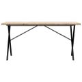 vidaXL Jedálenský stolík v tvare X 160x80x75,5 cm borovica a oceľ
