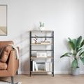 vidaXL Regál na knihy 3 úrovní 60 x 29,5 x 115 cm Kompozitné drevo