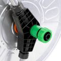 vidaXL Vozík s hadicovým bubnom pre 80 m 1/2" / 50 m 3/4" hadicu oceľ