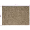 vidaXL Koberec do oblasti Prírodná a čierna 240 x 340 cm Juta
