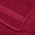 vidaXL Osušky do kúpeľne FROGN 10 ks bordové 100x150 cm 360 g/m²