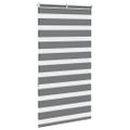 vidaXL Zebra roleta tmavošedá 90x150 cm šírka látky 85,9 cm polyester