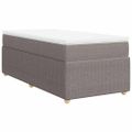vidaXL Boxspring posteľ s matracom sivohnedý 100x200 cm látka
