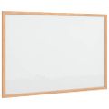 vidaXL Magnetická biela tabuľa s rámom z masívneho borovicového dreva 60x40 cm