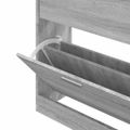 vidaXL Botník Sivý dub sonoma 63x24x81 cm spracované drevo