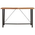 vidaXL Barový stôl 180x70x107 cm masívna akácia a železo