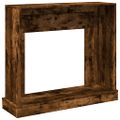 vidaXL Obloženie krbu dymový dub 100x30x87,5 cm kompozitné drevo
