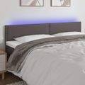 VidaXL Čelo postele sivé 160x5x78/88 cm umelá koža