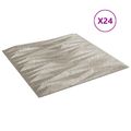vidaXL Nástenné panely 24 ks 50 x 50 cm Stone Beton XPS Pena