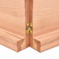 vidaXL Kúpeľňová doska bledohnedá 200x60x(2-6) cm ošetrený masív