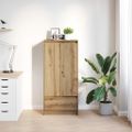 vidaXL skriňa so zásuvkou Dub Artisan 55,5x34x119,5 cm Umelecké drevo