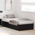 vidaXL Rám postele s úložným prostorem Čierny dub 90 x 200 cm