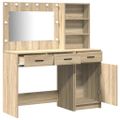 vidaXL Toaletný stolík 2 ks Hnedá 78,5 x 41 x 135 cm Kompozitné drevo