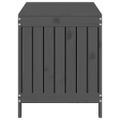 vidaXL Záhradný úložný box sivý 115x49x60 cm masívna borovica