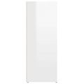 vidaXL Komoda vysoký lesk biela 80x30x80 cm spracované drevo
