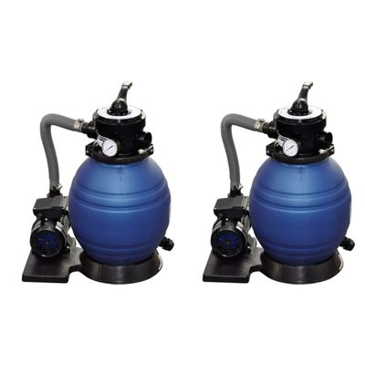 vidaXL Pieskové filtračné čerpadlá 2 ks 400 W 11000 l/hod